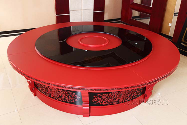 传统中式电动餐桌--型号DJ3906