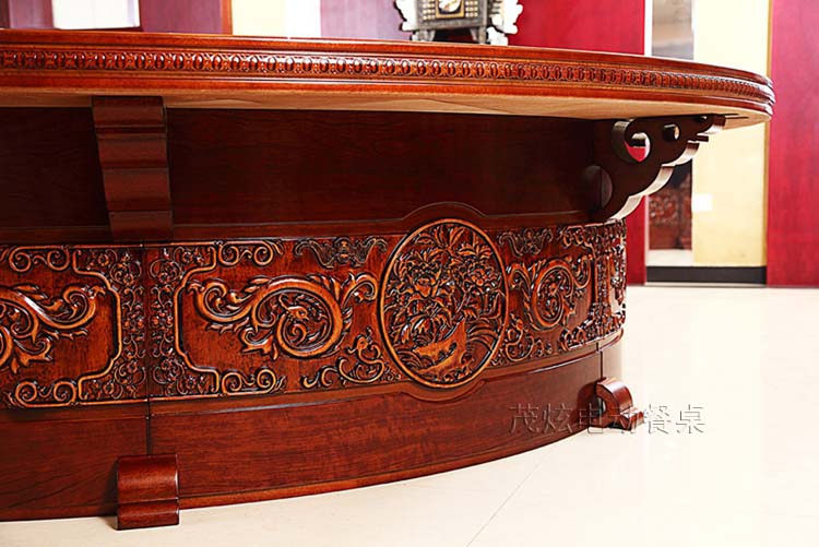 国色天香中式电动餐桌