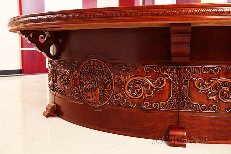 国色天香中式电动餐桌