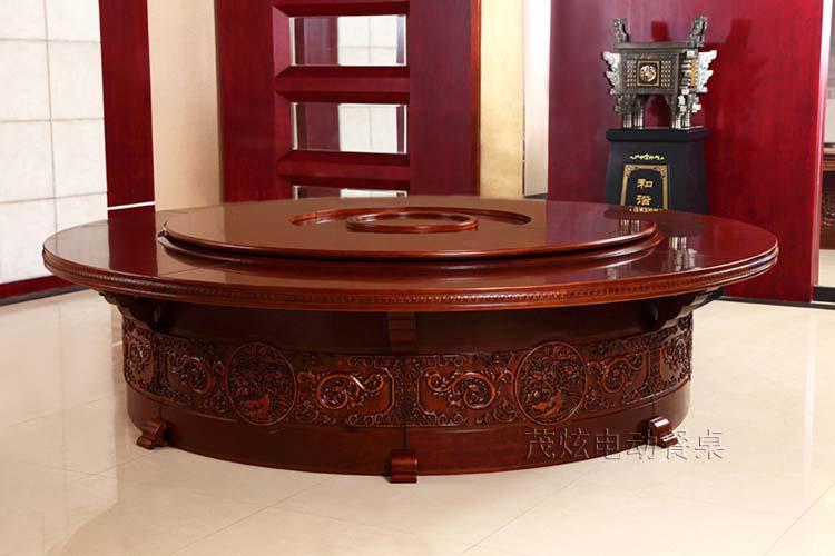 国色天香中式电动餐桌