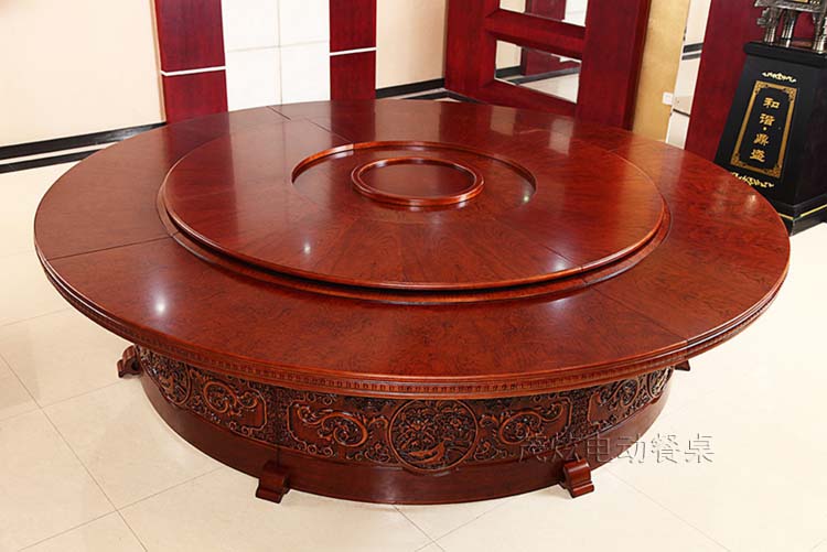 国色天香中式电动餐桌