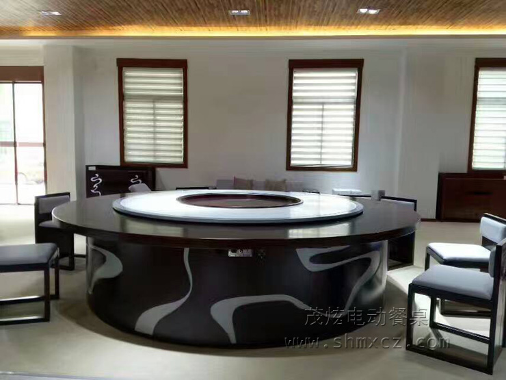 新中式电动餐桌-型号：FH58