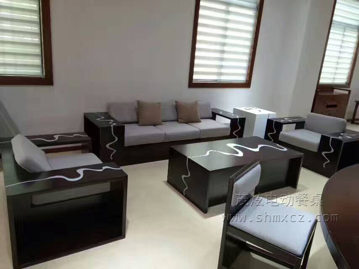 新中式电动餐桌-型号：FH58