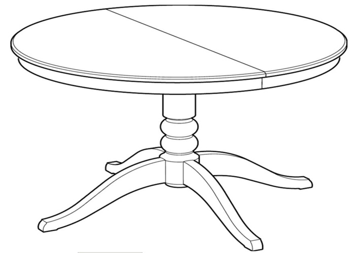 实木折叠餐桌设计图纸