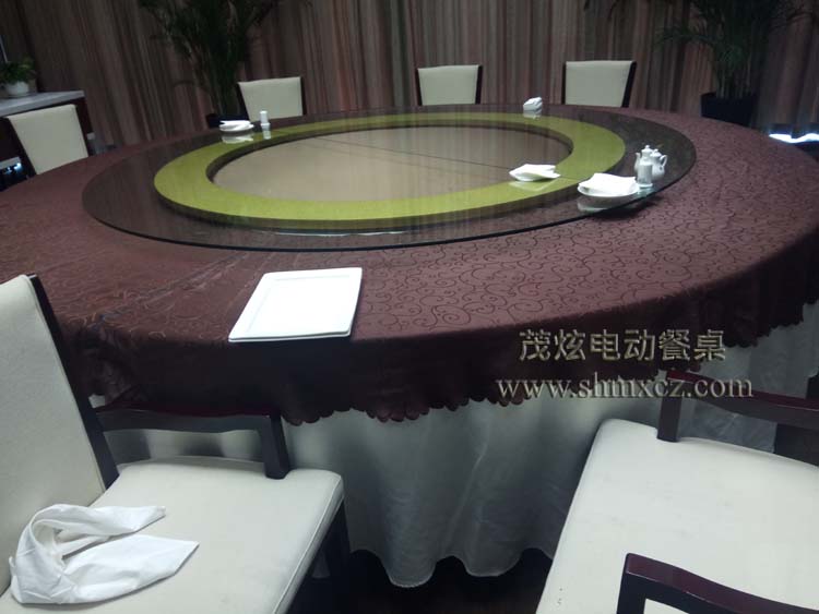 衢州柏丽大酒店安装茂炫电动转盘
