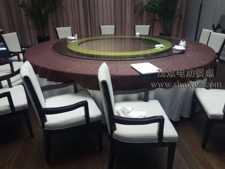 衢州柏丽大酒店安装茂炫电动转盘