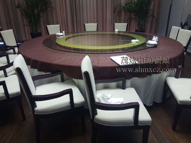 衢州柏丽大酒店安装茂炫电动转盘