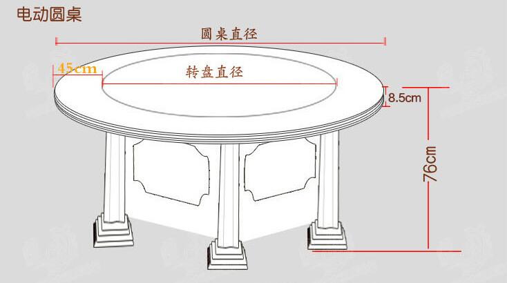 电动餐台转盘机芯