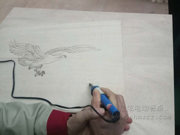 新中式电动餐桌--型号：【中国结】