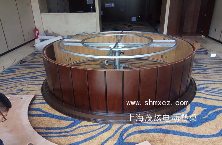 新中式大型电动餐桌安装步骤