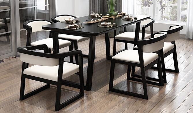 星级酒店新中式餐桌图片：轻装修重装饰