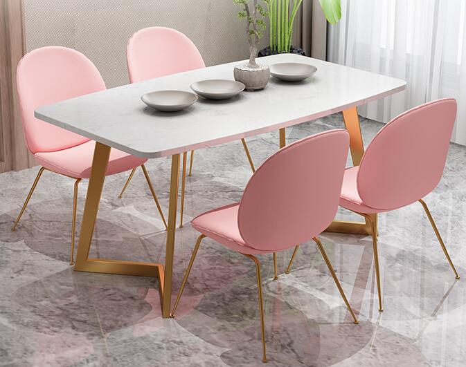 大理石餐桌椅组合