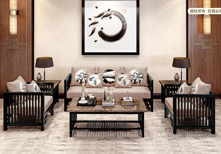 大理石电磁炉火锅电动餐桌-海纳北川