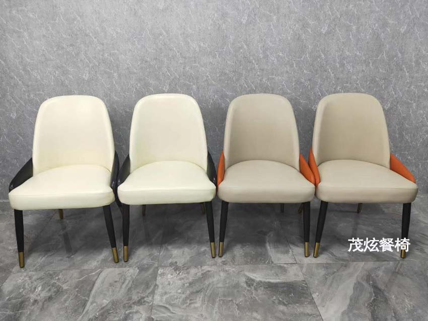 轻奢仿木餐椅子图片