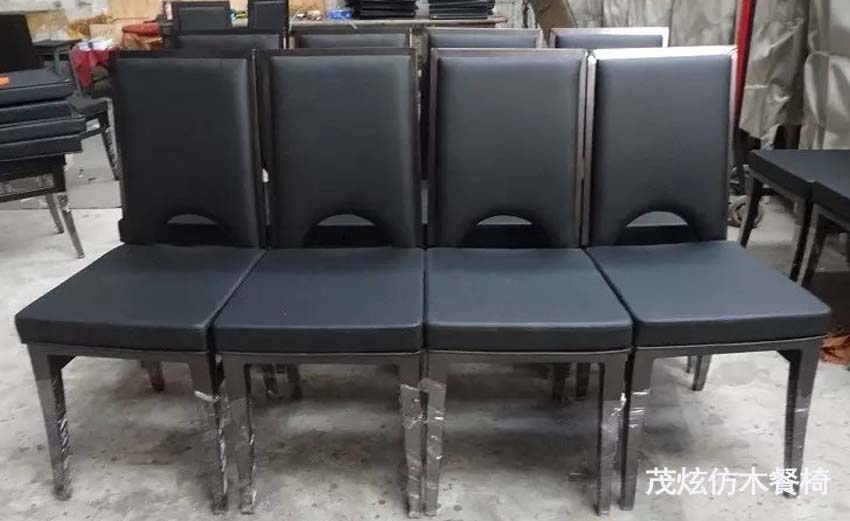 主题餐厅宴会休闲仿木椅子图片