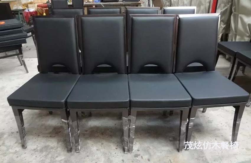 主题餐厅宴会休闲仿木椅子图片