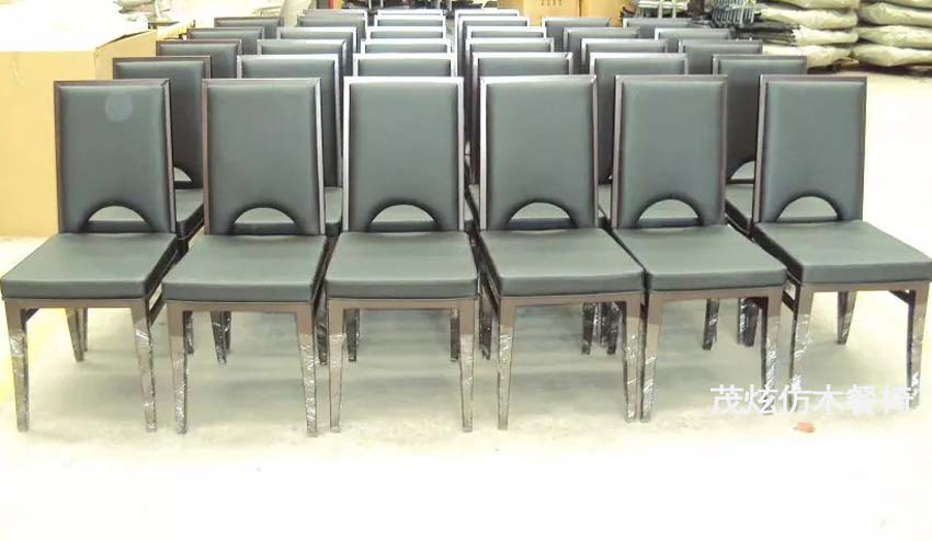 主题餐厅宴会休闲仿木椅子图片