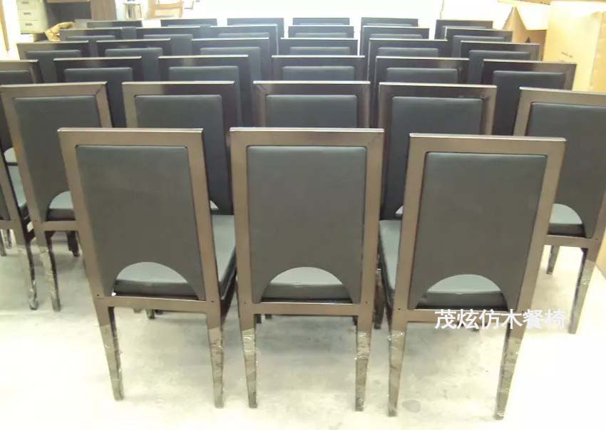 主题餐厅宴会休闲仿木椅子图片