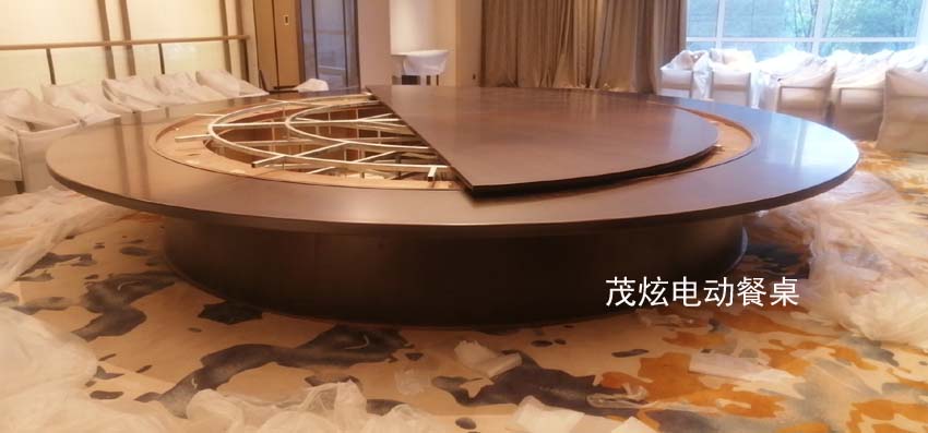 5米大型实木电动餐桌安装步骤及流程