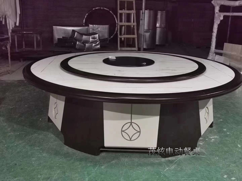 新中式风格火锅电动餐桌前程似锦图片